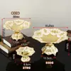 Prato de Frutas de Luxo Leve Estilo Europeu, Prato de Frutas Moderno e Criativo em Liga de Zinco, Prato de Frutas Artesanal Requintado de Alto Padrão, Prato para Lanches