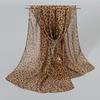 Primavera e outono novo impresso lenço de chiffon clássico leopardo impressão senhoras coringa cachecol protetor solar lenço longo atacado xq295