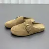 Zapatos de mujer tipo mocasín Birkenstock, colección de otoño 2026 de moda, punta redonda, suela gruesa, mocasines casuales, modernos y versátiles