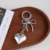 Corrente para Celular Versátil Unissex Estilo Casal Laço Coração Chaveiro de Carro Moda Pingente de Bolsa Estilo Coreano Decoração