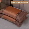 Almohada refrescante de verano, almohada de trigo sarraceno, núcleo de almohada de ratán helado de verano, un par de almohadas de bambú para adultos que protegen el cuello para ayudar a dormir