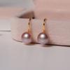 Pendientes de plata de ley S925 con gancho para la oreja, de perla natural de agua dulce, ligeros, de lujo, combinables, de alta gama, sencillos, para mujer en verano.