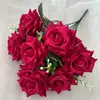 Arranjos florais para arco de hotel de casamento, buquês com design de flores, materiais florais para vitrine de hotel e shopping, buquês artificiais feitos à mão