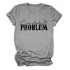 El problema de alguien Tienda independiente de Amazon Wish Camiseta de manga corta con cuello redondo de moda para mujer europea y americana