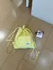 Mochila com cordão de grande capacidade estilo Ins versão coreana para mulheres, bolsa com cordão estilo japonês, mochila esportiva casual leve para viagem para mulheres