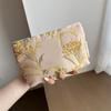 Bolsa de cosméticos de dente-de-leão de alta qualidade, nicho Ins, tamanho grande e pequeno, bolsa de armazenamento tridimensional, maquiagem portátil, atacado, bolsa de lona
