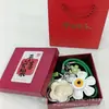 Colgante de teléfono móvil de oro, charm de bolsa de flor de dinero, llavero de oro puro 999, regalos promocionales culturales y creativos al por mayor