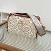 Bolsa Almofada de Flores Antigas Feminina 2024 Nova Sensação de Alto Padrão Grande Capacidade Bolsa Cilindro Bolsa de Ombro Transversal Bolsa Almofada Bolsa Feminina