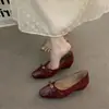 Recién llegado: Zapatos de tacón alto de punta para mujer, estilo nicho, zapatos de vestir de una sola pieza, Primavera/Verano 2026, Zapatos de tacón de cuña estilo nocturno para ir al trabajo