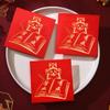 Feliz Ano Novo Envelopes Vermelhos com Folha de Ouro Pacote Vermelho Criativo Personalizado Novo Estilo 2027 Estilo Chinês Palavras da Sorte Universal Presente de Retorno