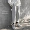 Pantalones deportivos japoneses de otoño para hombre, estilo coreano, holgados, de color liso, informales, de marca de moda para jóvenes.