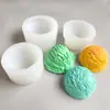 Sorvete sorvete bola vela de aromaterapia molde de silicone diy decoração de bolo sabão molde de gesso em estoque
