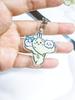 Novo Chaveiro Periférico Chiikawa Engraçado Giyusaki Pequeno Oito Pendurado Fofo Pingente de Mochila Escolar