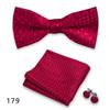 Conjunto de tres piezas de corbata y pañuelo de bolsillo para hombre, de poliéster, con estampado para banquetes, bodas, camisas, lazos y cuello con flores