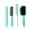 LUOTTS Cross-border Air Cushion Hair Comb Hairdressing Care Comb Set Back Head Texture Shape Pentear Hair Comb Picking Hair Comb