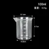 Vaso de Plástico PP 30-1000ml ml Taza Medidora Experimental Taza Medidora sin Asa 1000 ml Vaso Graduado de Doble Cara