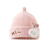 HI Sombrero de Animal de Dibujos Animados con Punta Sombrero de Lana para Bebé Sombrero con Protección para las Orejas para Niños y Niñas Sombrero de Tejido Cálido para Otoño e Invierno
