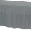 Saia de Mesa Retangular Descartável Toalha de Mesa Plástica PE à Prova de Óleo Decoração de Festa Casamento Mesa de Sobremesas Festa de Aniversário Suprimentos