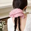 Goma para el pelo con lazo estilo coreano para mujer, Accesorio para el pelo extragrande de alta gama, Goma elástica para el pelo estilo perezoso