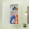 Gabinete de pared para baño, gabinete lateral para espejo, gabinete de pared, gabinete de almacenamiento delgado, gabinete decorativo para tocador, unidad de almacenamiento de pared