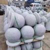 Muelle de piedra de granito, estacionamiento, bloque de mármol, bola, acera, bloque de sésamo blanco, bola de piedra de bloqueo, bola en stock
