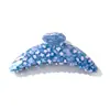 Venda Direta de Fábrica Presilha de Cabelo de Tubarão Curva de Acetato Fashion Simples para Rabo de Cavalo Alto Garra de Cabelo Versátil para o Dia a Dia