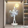 Adornos de Arte para Niñas de Lujo Ligero Abstracto Simple para Dormitorio Luz de Noche Entrada Entrada Gabinete de Vino Decoraciones de Escritorio