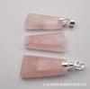 Colgante de Lapislázuli de Cristal Natural Corte Trapezoidal de Esquina Cortada Hecho a Mano DIY Collar Colgante de Arete Accesorio de Joyería
