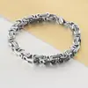 Joias de Moda Europeias e Americanas Atacado 8mm Masculino Casual Versátil Aço Inoxidável Pulseira em Forma de U Personalizada Pulseira Imperador Retrô