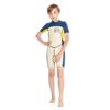 Novo Maiô Infantil Peça Única Manga Curta Espessado Traje de Surfe para Meninos Proteção Solar Fonte Termal Roupa de Neoprene 2mm