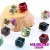 Botones pequeños de cristal para hombres y mujeres Botones cuadrados de cristal para manualidades Hebilla decorativa para suéter de mujer