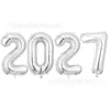 Globos de Papel de Aluminio con Letras de Feliz Año Nuevo 2027 al por Mayor 16 pulgadas Globos Decoración de Escena de Fiesta Happynewyear