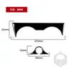 Adecuado para BMW X3 F25 F26 11-17 juego completo de interruptor de logo de volante interior de fibra de carbono negro piano