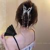 Nuevo clip de borla de mariposa hueca de metal de estilo chino para mujer, horquilla de pelo de alta gama con forma de tiburón, accesorios para el cabello para mujer