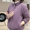 Una prenda exterior cálida, elegante y de aspecto juvenil para otoño e invierno 2025, con forro de forro polar, tejido engrosado, cuello alto y diseño a prueba de viento, perfecta para mujeres