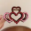 Nuevo Modelo 2025 Diseño Sencillo Pinza para el Cabello de Tiburón con Forma de Ola para la Parte Trasera de la Cabeza, Pinza Grande de Gama Alta para Mujeres