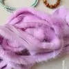 Tiras de Pelo de Visón de Alta Imitación Mejoradas Tiras Planas de 1 cm de Ancho Hechas a Mano DIY Sombrero de León Dinastía Han Tocado Accesorios para Ropa
