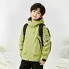 Jaqueta infantil para atividades ao ar livre outono e inverno roupa pai e filho nova roupa infantil meninos meninas roupas alunos do ensino fundamental jaqueta com forro de fleece crianças mais velhas