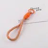 Estilo Ins Rayado Bloque de Color Correa Corta para Teléfono DIY Hecha a Mano Correa de Muñeca Antiperdida para Taza de Agua Material Accesorios Pequeños
