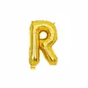 Balão de alumínio em formato de letra A-Z em inglês de 16 polegadas para festa de aniversário, suprimentos de decoração para festas, atacado