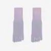 Calcetines de Yoga de Cinco Dedos con Degradado, Calcetines Antideslizantes con Puntos, Calcetines de Media Caña Absorbentes de Sudor y Transpirables, Calcetines de Alta Elasticidad para Yoga, Pilates y Danza
