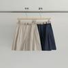Evertrue Trece Líneas 2025 Verano Nuevo Estilo Coreano Cintura Alta Ajustados Shorts Cortos Calientes Lino Ropa de Mujer 53560