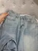 Jeans Reto Feminino de Inverno Novo Estilo, Modelagem Solta, Forrado com Fleece, com Design de Strass, Calças de Perna Estreita e Larga