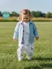 Saco de dormir para bebé tipo a de algodón puro para niños con piernas separadas, para primavera y verano, ropa de casa para bebé, mameluco anti-patadas para bebé niña