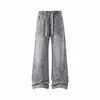 Jeans de Mezclilla de Seda de Hielo de Lyocell para Verano 2026 para Hombre Pantalones Rectos Delgados Tendencia Shopee Lazada Dropshipping