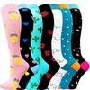7 pares de calcetines de compresión deportivos de traje multiestilo 7 pares de calcetines de compresión de traje fabricantes venta al por mayor disponibles calcetines de compresión para hombres y mujeres