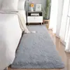Alfombra de felpa de pelo largo tie-dye personalizable para sala de estar, tapete para mesa de centro, mesita de noche, seda y lana, lavable, antideslizante, dormitorio, venta al por mayor