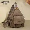 Mochila Multifuncional Transfronteiriça Feminina de Ombro Único e Duplo, Mochila de PU de Alta Qualidade, Bolsa Transversal, Bolsa de Peito Feminina, Bolsa Feminina Multiuso, Mochila