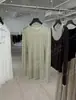DestacadoYuran 26 Colección Primavera/Verano Nueva Camisa de Manga Larga Ajustada Cuello Redondo Lujo Sencillo Algodón Pima Retorcido Ultra Fino