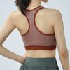 Novo Estilo Peça Falsa Dupla Pilates Yoga Corrida Fitness Push-Up À Prova de Choque Secagem Rápida Sem Costura Sutiã Esportivo para Mulheres